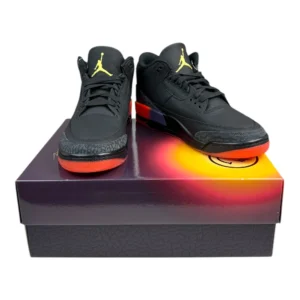 Bota Jordan 3 Balvin Black Solar