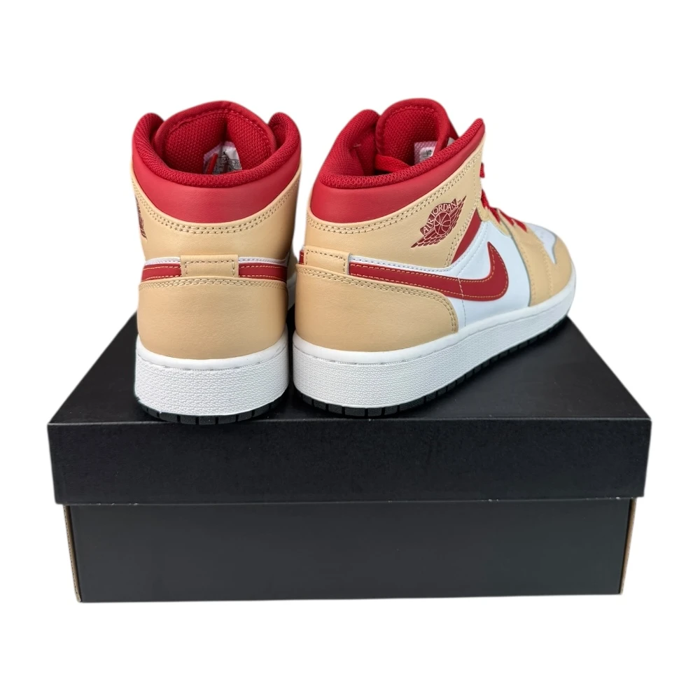 Boty Air Jordan 1 Mid Light Curry Cardinal (GS)
