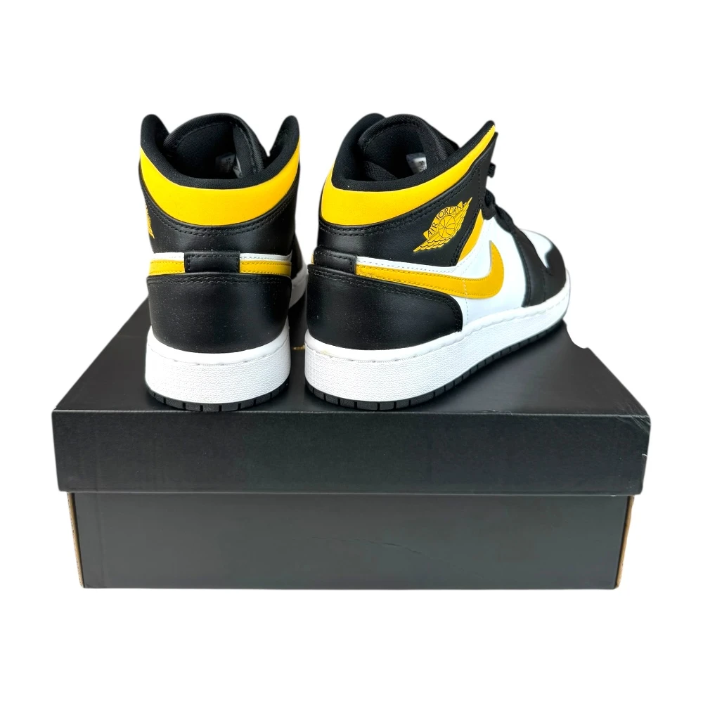 Boty Air Jordan 1 Mid White Pollen Black (GS)