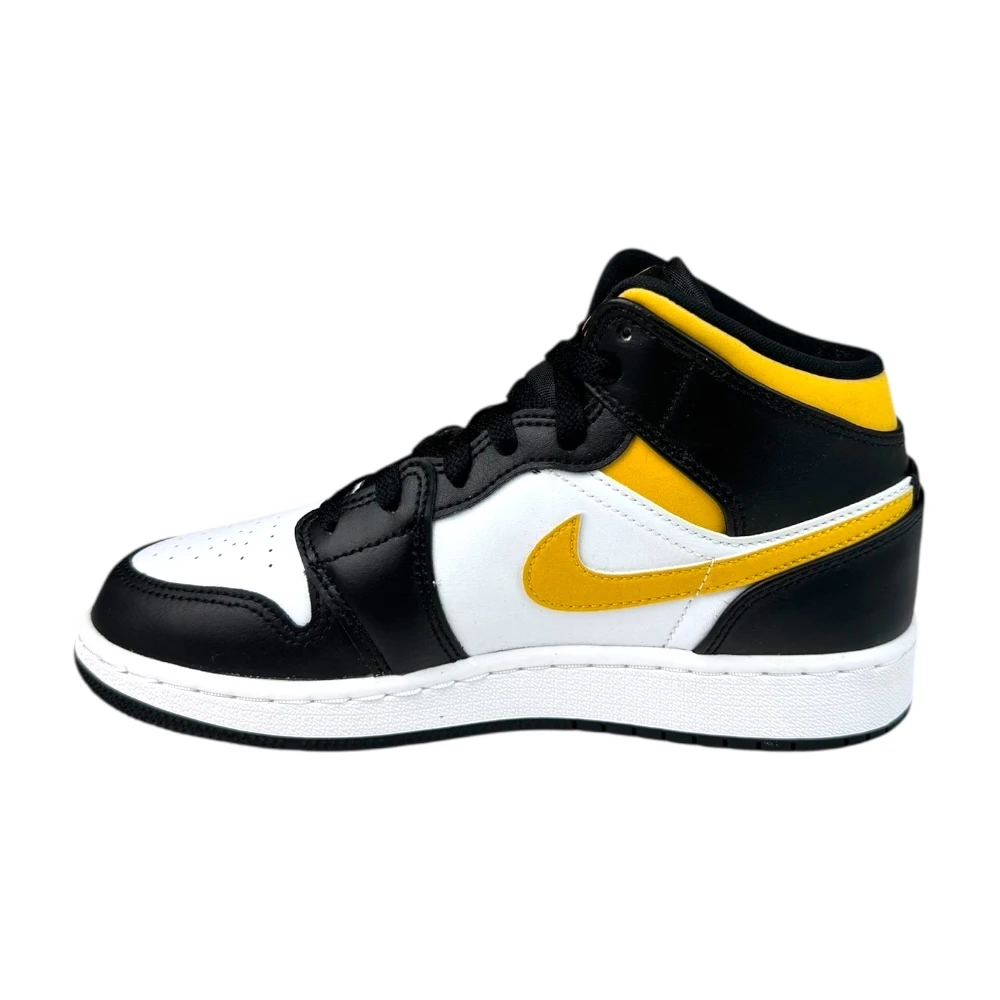 Boty Air Jordan 1 Mid White Pollen Black (GS)