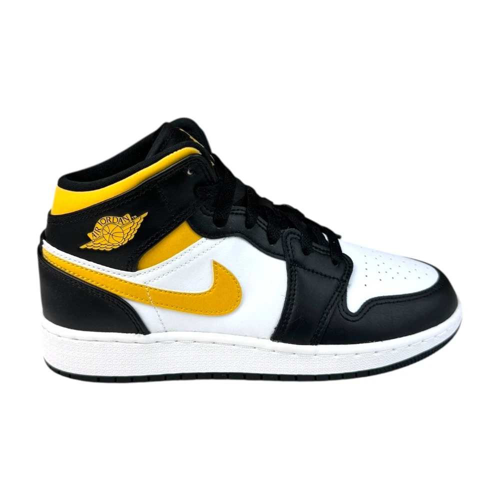 Boty Air Jordan 1 Mid White Pollen Black (GS)