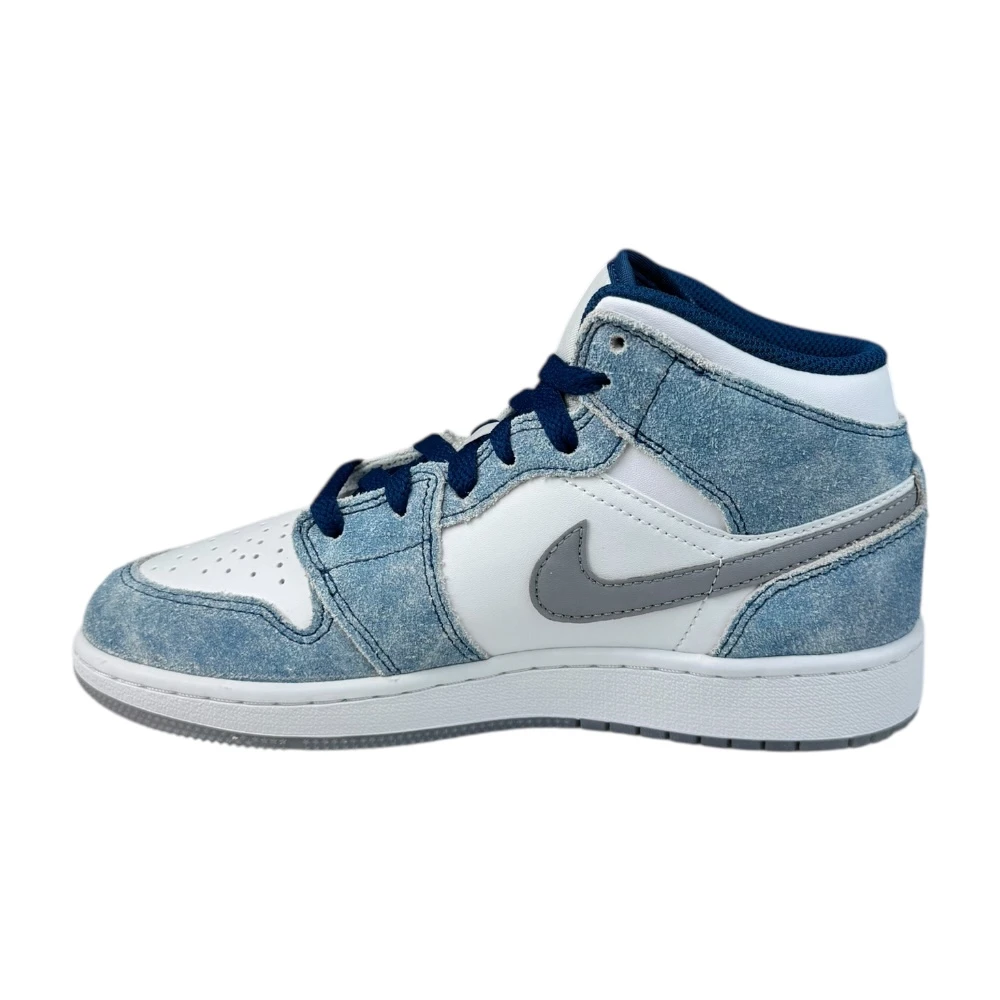 Air Jordan 1 Mid French Blue Fire Red