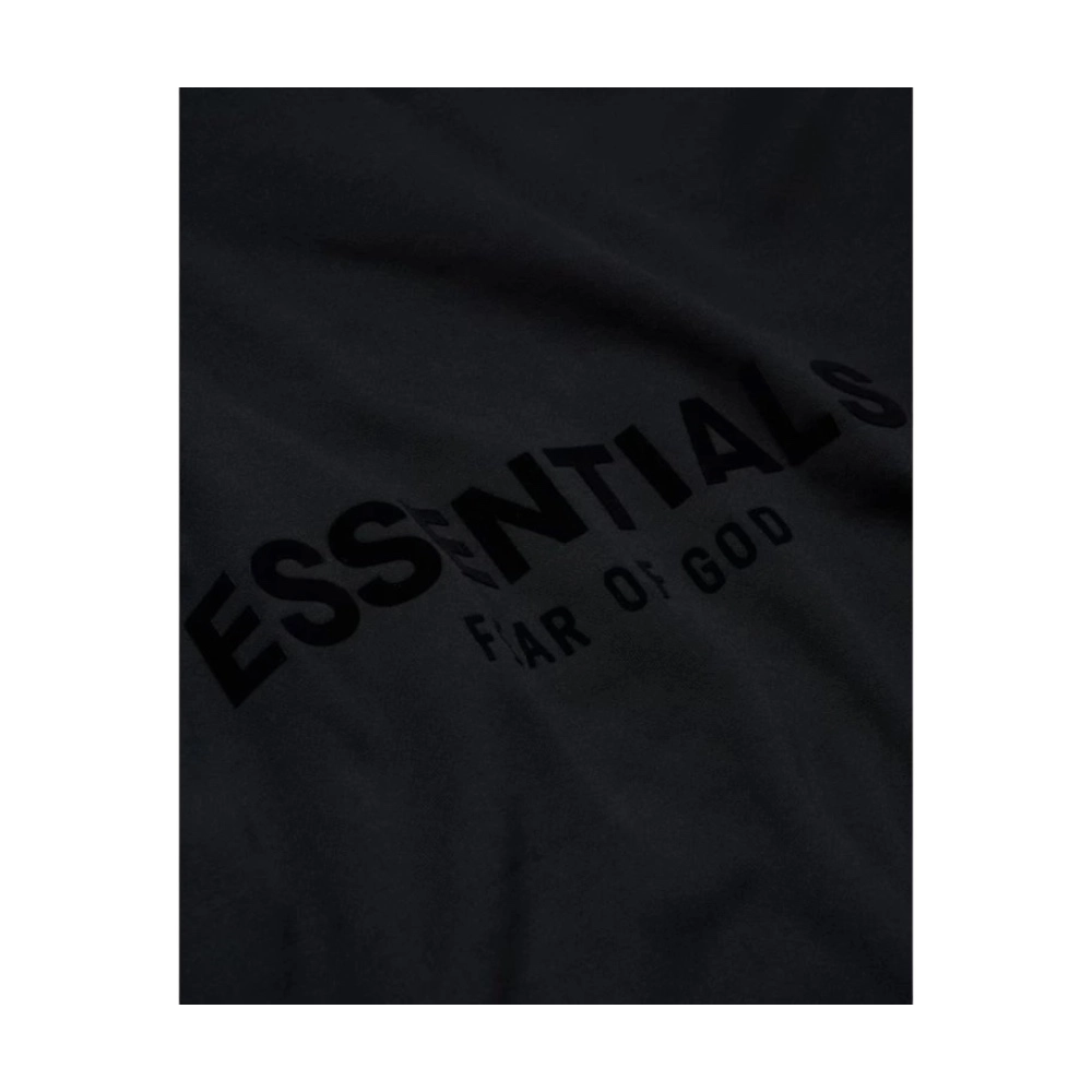 Mikina Fear of God Essentials Pullover Chest Logo Hoodie Stretch Limo/Black