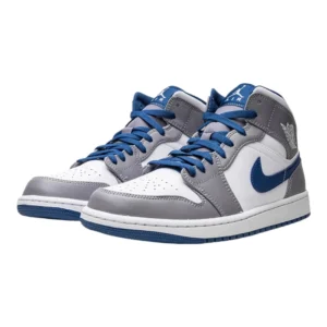 Bota Jordan 1 Mid True Blue Cement (GS)