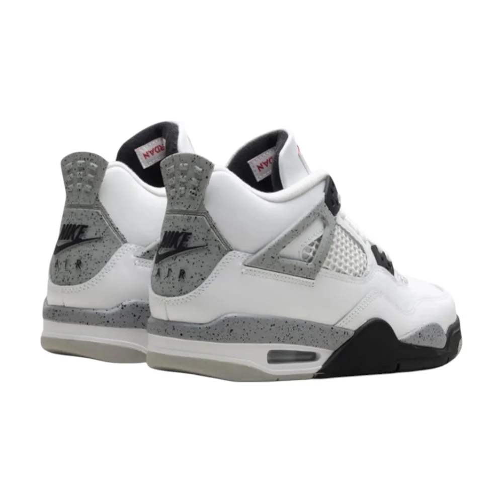 Bota Jordan 4 Retro White Cement (2025) (GS)