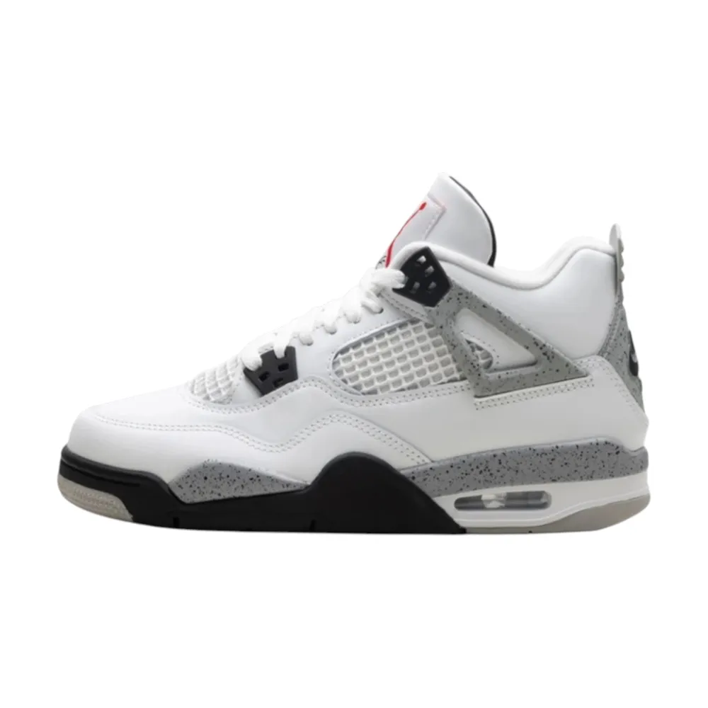 Bota Jordan 4 Retro White Cement (2025) (GS)