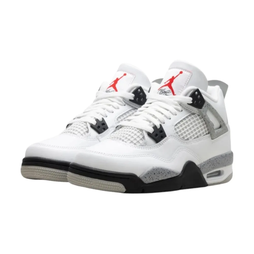 Bota Jordan 4 Retro White Cement (2025) (GS)