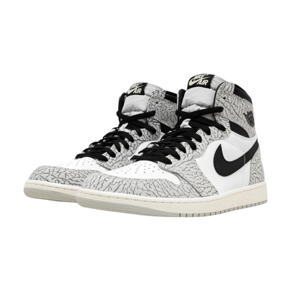 Bota Jordan 1 Retro High OG White Cement