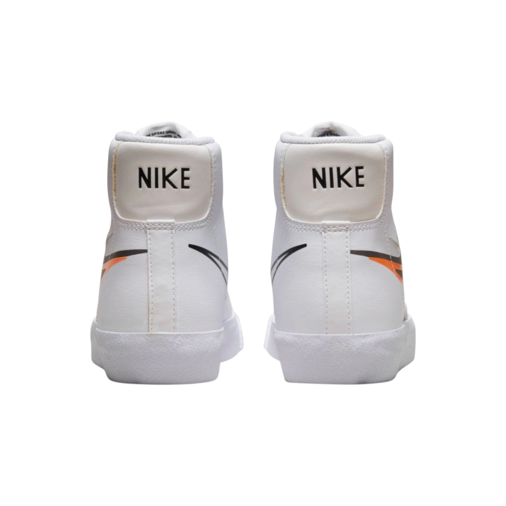 Bota Nike Blazer Mid White Black Bright Mandarin (GS)