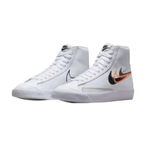 Bota Nike Blazer Mid White Black Bright Mandarin (GS)