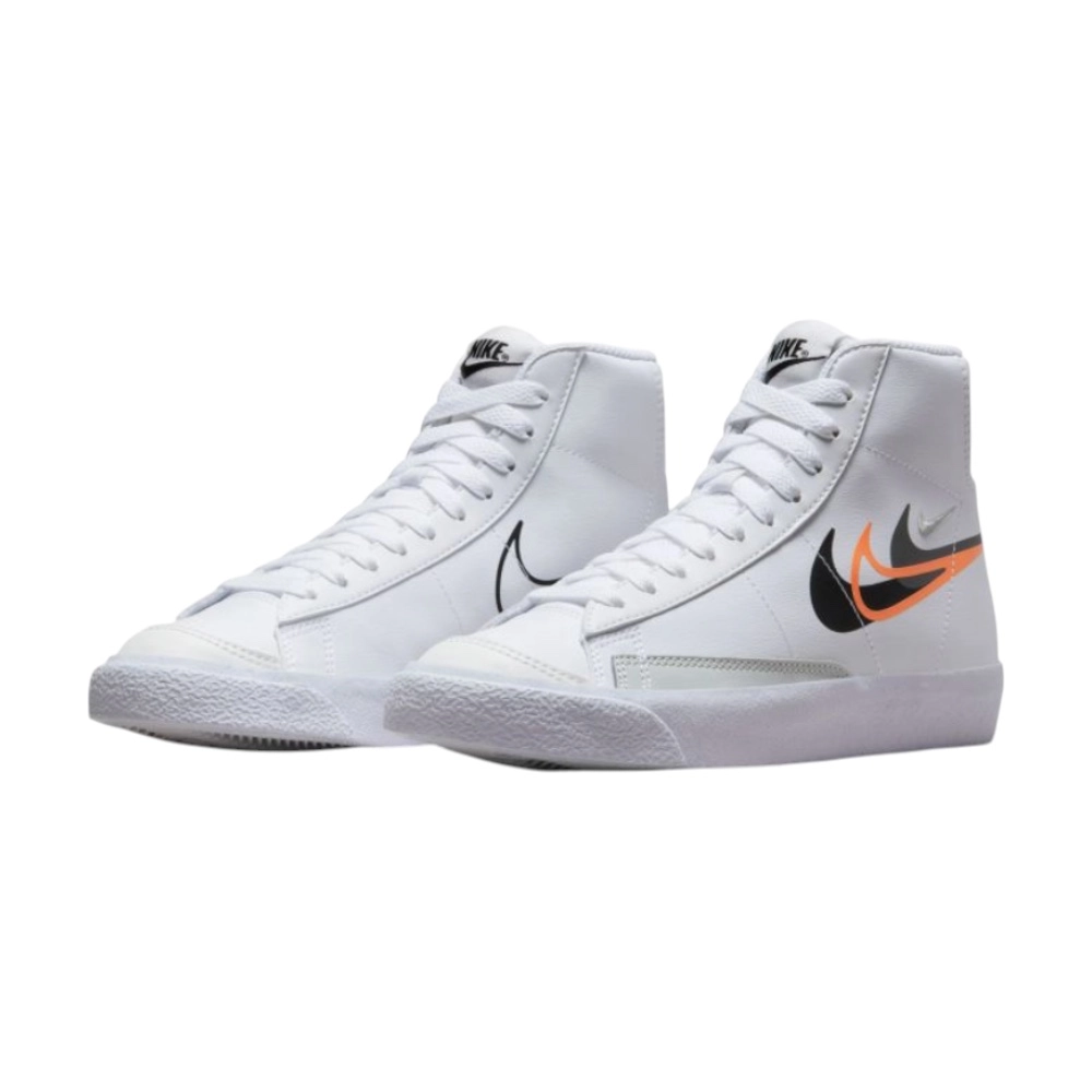 Bota Nike Blazer Mid White Black Bright Mandarin (GS)
