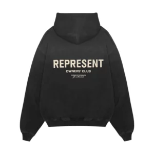 Represent Owners Club Hoodie "Aged Black"