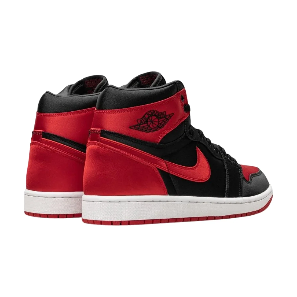 Bota Jordan 1 Retro High OG Satin Bred (Women's)