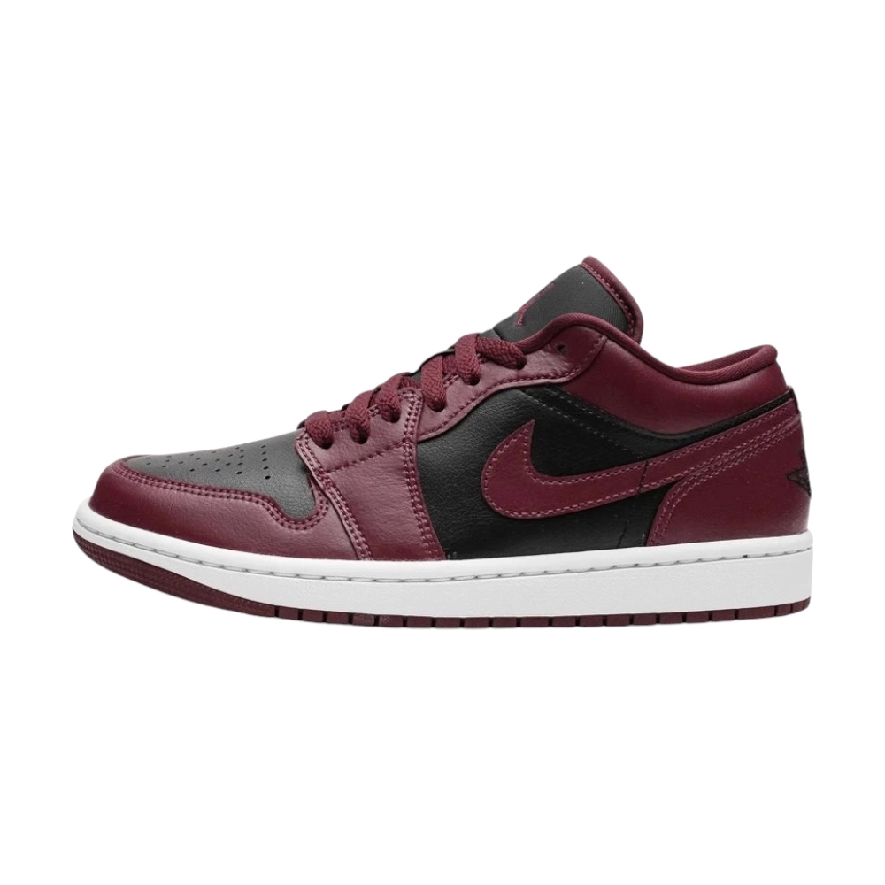 Bota Jordan 1 Low Black Dark Beetroot (Women's)