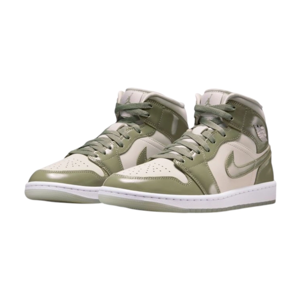Bota Jordan 1 Mid SE Sea Glass Oil Green (Women's)