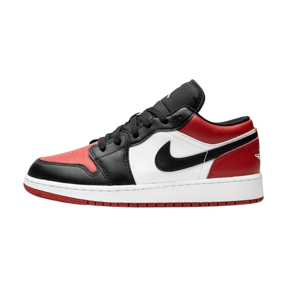 Bota Jordan 1 Low Bred Toe (GS)