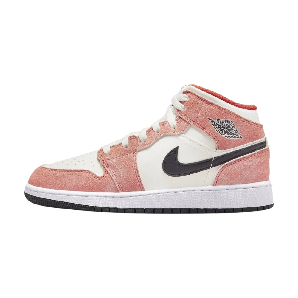 Bota Jordan 1 Mid SE Orange Suede (GS)