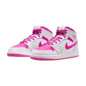bota Jordan 1 MidFire Pink (GS)