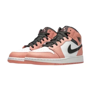 Bota Jordan 1 Mid Pink Quartz (GS)