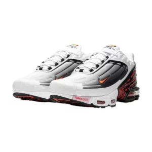 Bota Nike Air Max Plus 3 White Black Team Orange2