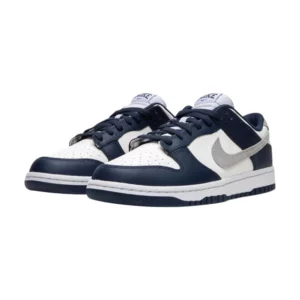 Bota Nike Dunk Low Summit White Midnight Navy