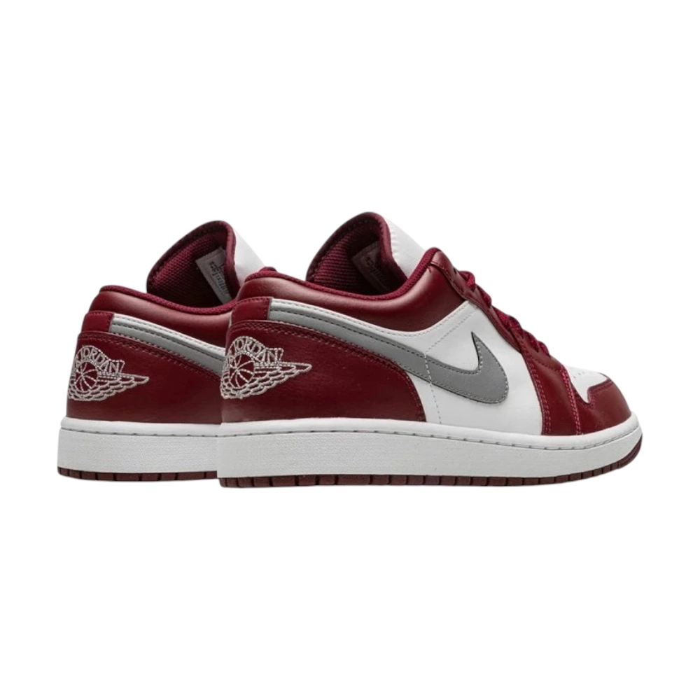Bota Jordan 1 Low White Bordeaux