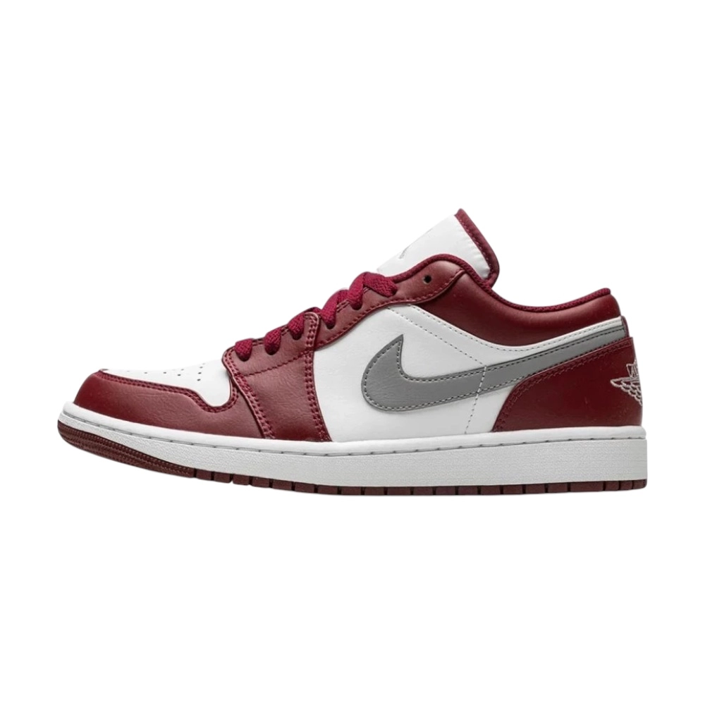 Bota Jordan 1 Low White Bordeaux