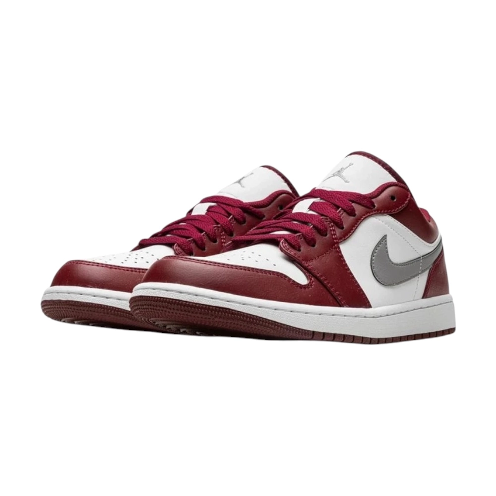 Bota Jordan 1 Low White Bordeaux
