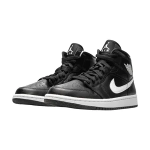 Bota Jordan 1 Mid Black White (Women’s)