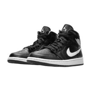 Bota Jordan 1 Mid Black White (Women's)