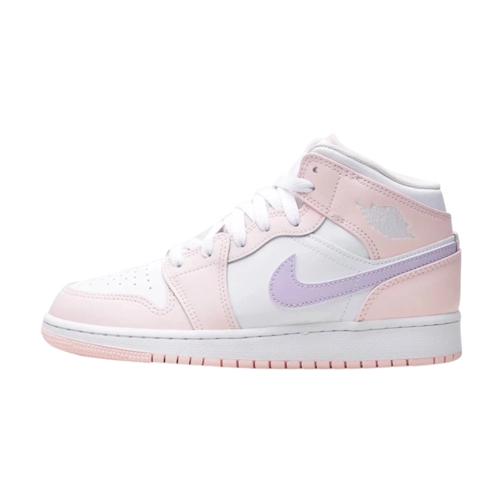 Bota Jordan 1 Mid Pink Wash (GS)
