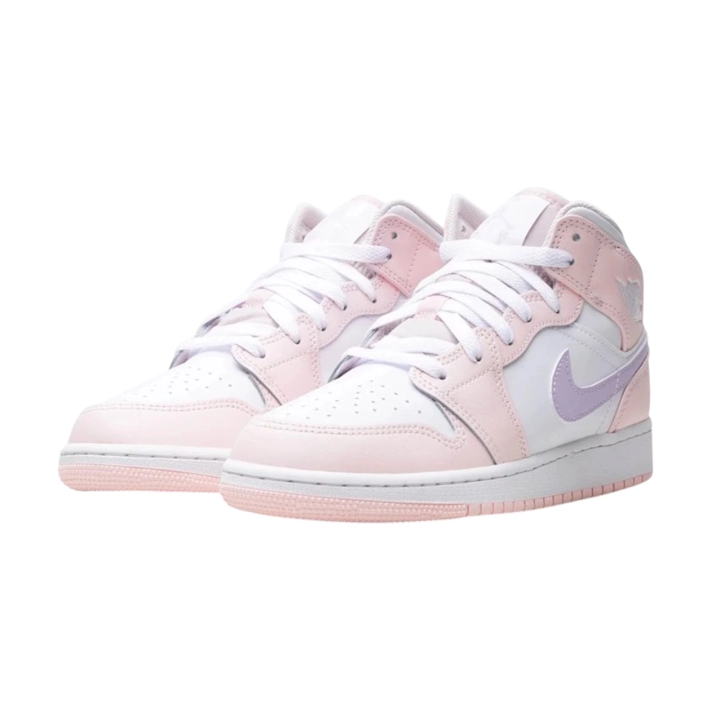 Bota Jordan 1 Mid Pink Wash (GS)