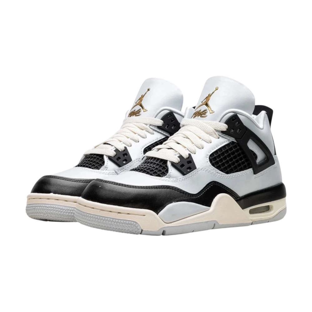 Bota Jordan 4 Retro Platinum Gold (GS)