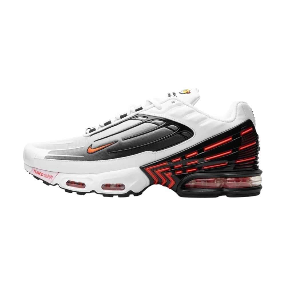 Bota Nike Air Max Plus 3 White Black Team Orange1