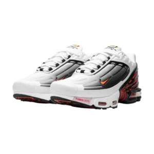 Bota Nike Air Max Plus 3 White Black Team Orange2