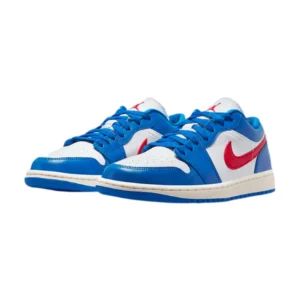 Bota Jordan 1 Low Sport Blue Gym Red (Women's)
