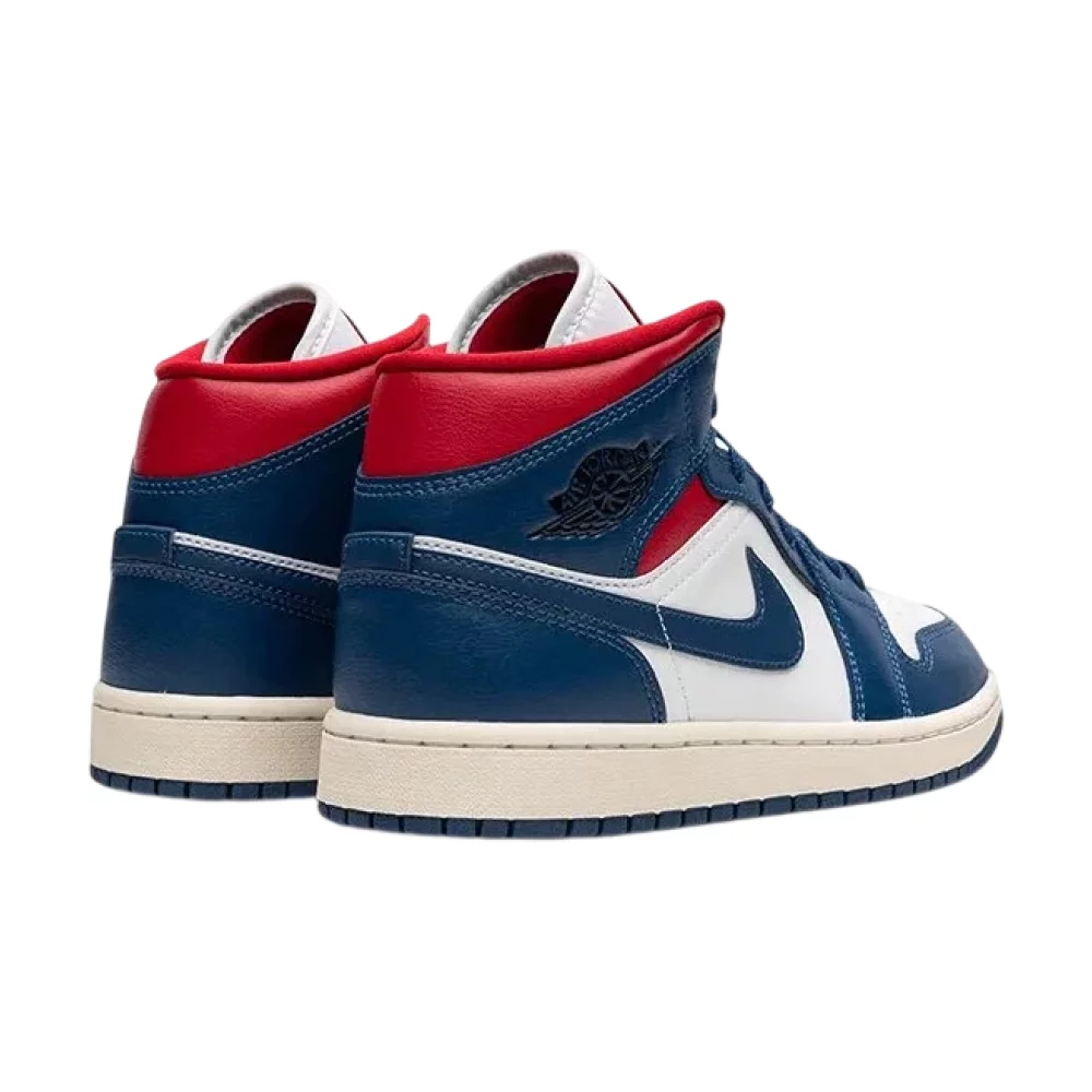 Bota Jordan 1 Mid French Blue Gym Red (Women's)