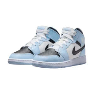 Bota Jordan 1 Mid Ice Blue (2022) (GS)