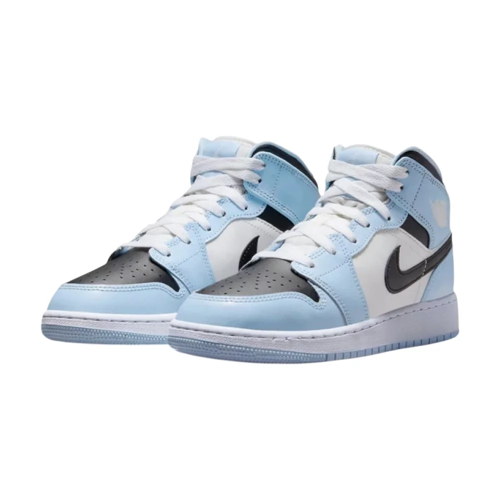 Bota Jordan 1 Mid Ice Blue (2022) (GS)