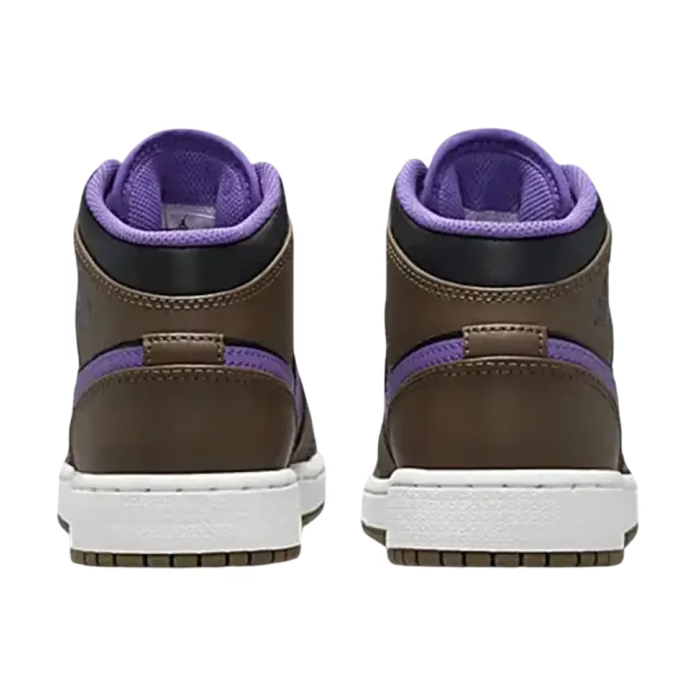 Bota Jordan 1 Mid Purple Mocha (GS)