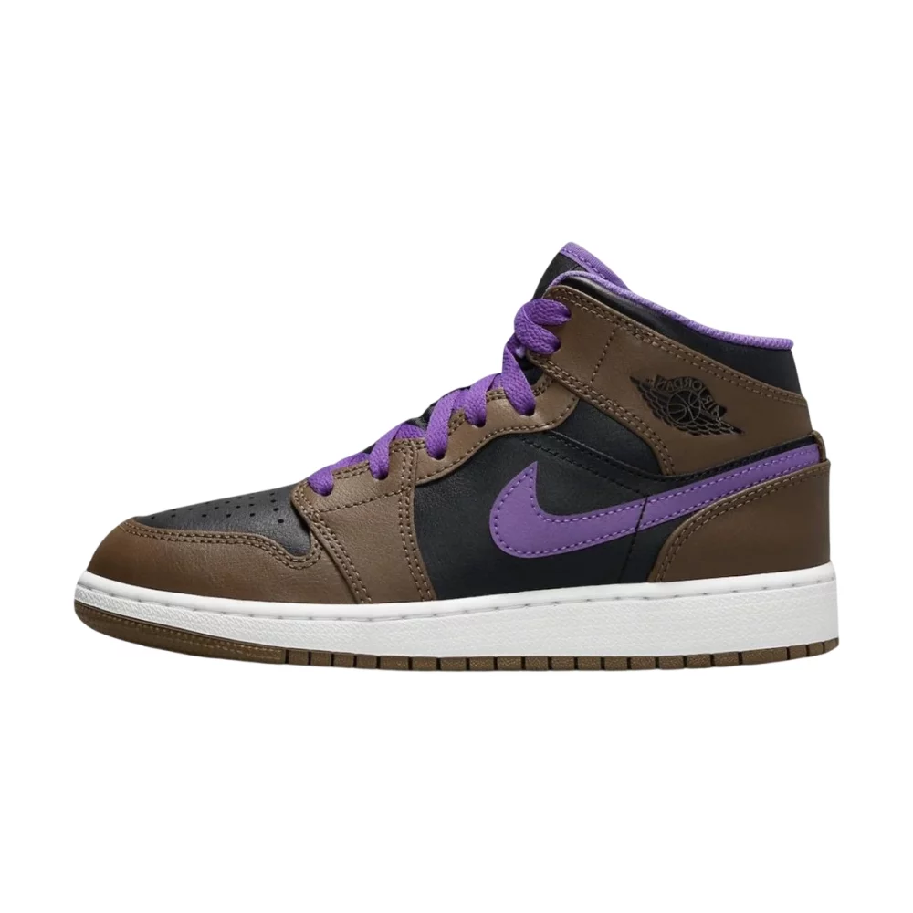 Bota Jordan 1 Mid Purple Mocha (GS)
