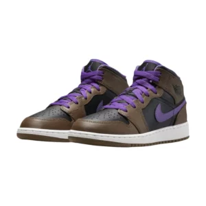 Bota Jordan 1 Mid Purple Mocha (GS)