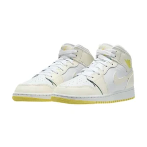 Bota Jordan 1 Mid Sail Light Laser Orange (GS)