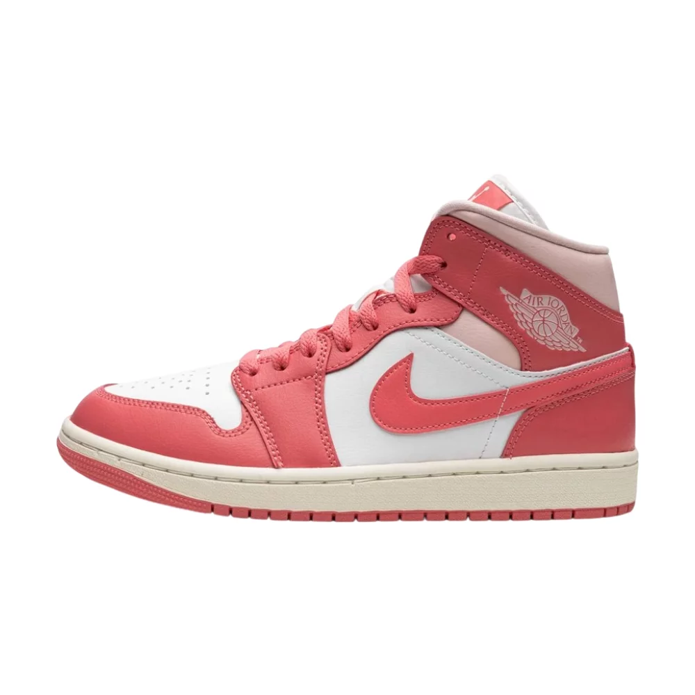 Bota Jordan 1 Mid Strawberries and Cream (Women's)