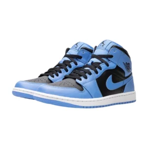 Bota Jordan 1 Mid University Blue Black