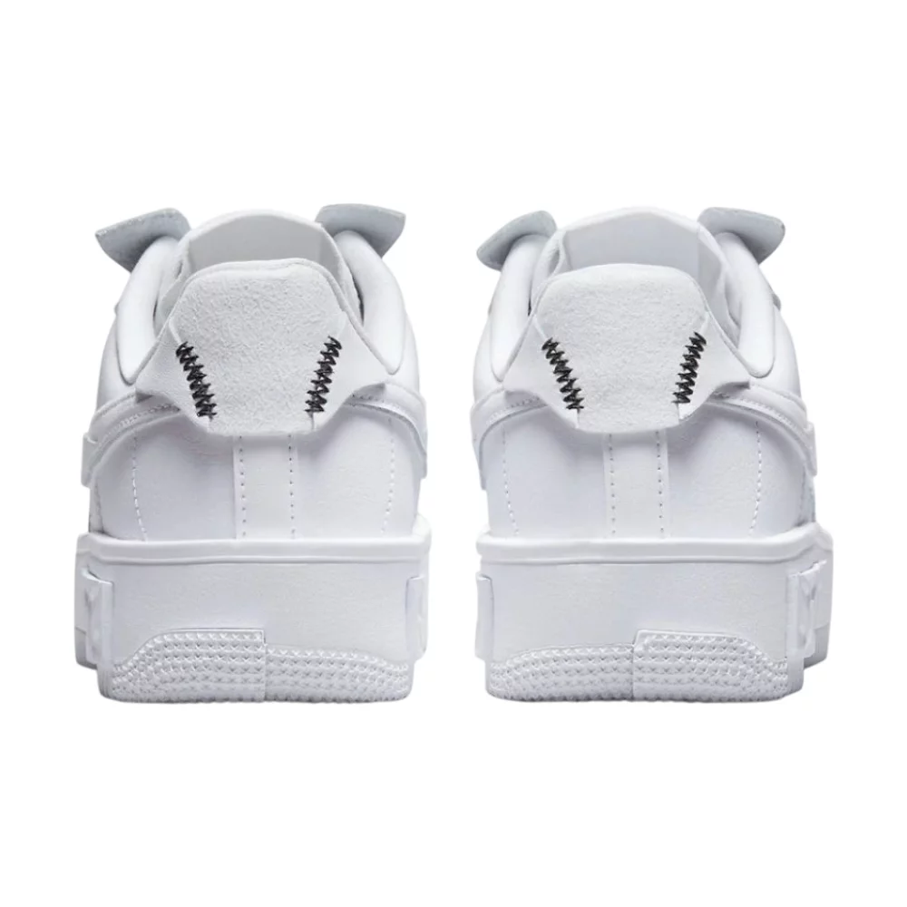Bota Nike Air Force 1 Low Fontanka Triple White Multi Color Swoosh (Women's)
