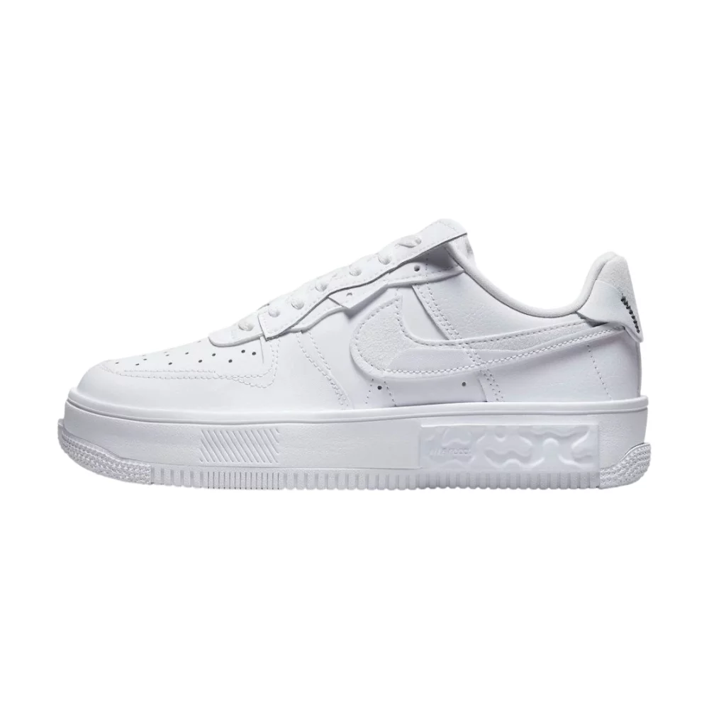 Bota Nike Air Force 1 Low Fontanka Triple White Multi Color Swoosh (Women's)