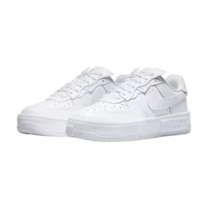 Bota Nike Air Force 1 Low Fontanka Triple White Multi Color Swoosh (Women's)
