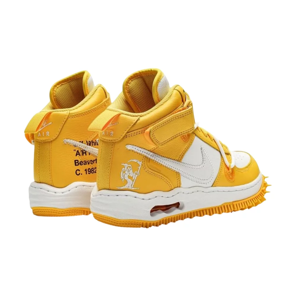 Bota Nike Air Force 1 Mid SP Off-White Varsity Maize