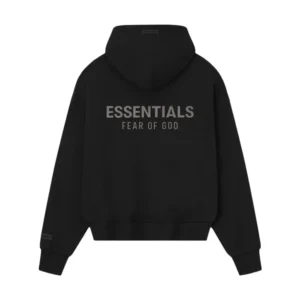 Bota Fear of God Essentials Classic Full Zip Hoodie Jet Black